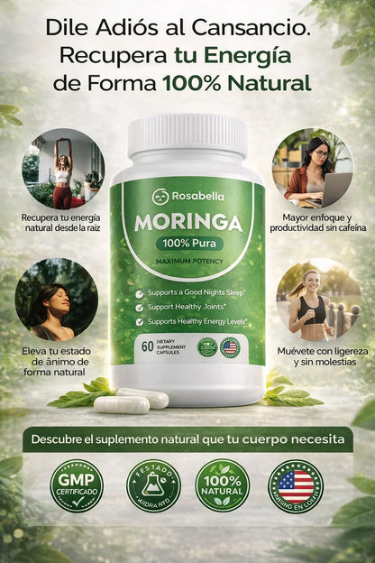 Suplemento Rosabella Moringa 100% Pura